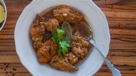 Tasty and Traditional Filipino Chicken Adobo .